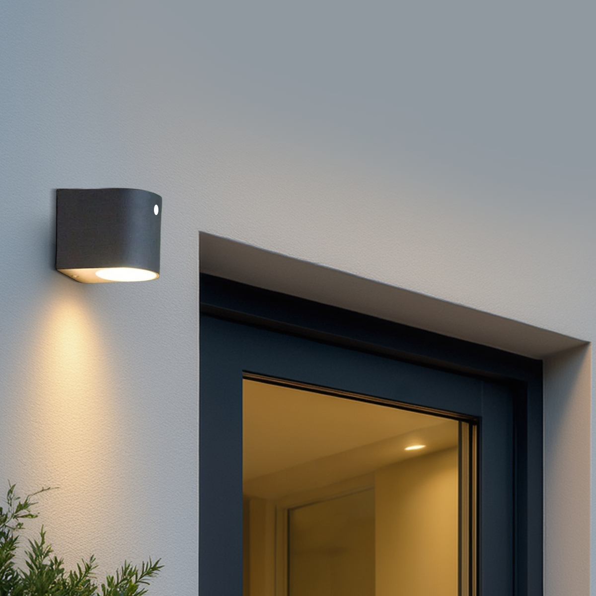 Minimalist Square Outdoor Wall Lamp Sensor